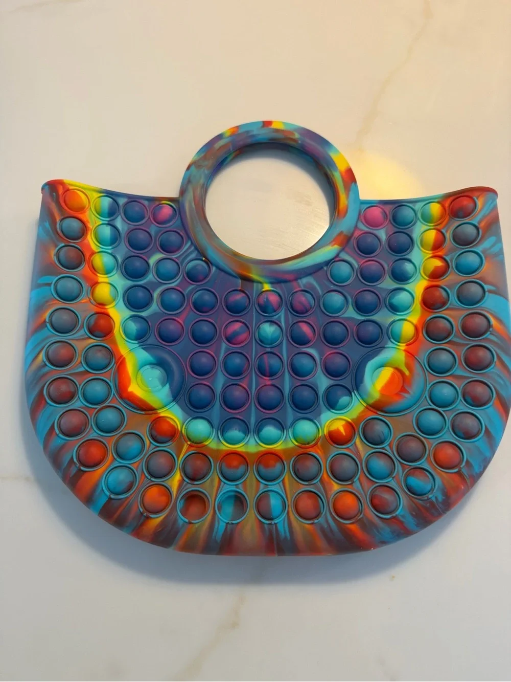 Tie-Dye Rainbow Pop-It Handbag Toy